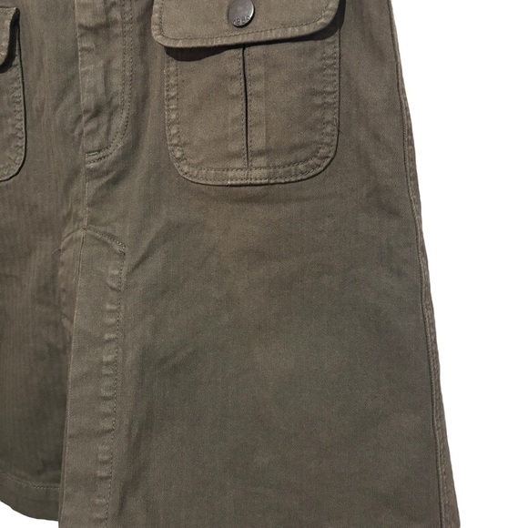 Gap 1969 Army Green Utility Cargo A-Line Skirt Casual Military-Inspired Safari - Picture 11 of 14